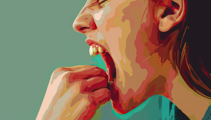 Don't bite the hand that feeds you: An image showing a person being fed by another and then turning to harm or show ingratitude to their helper