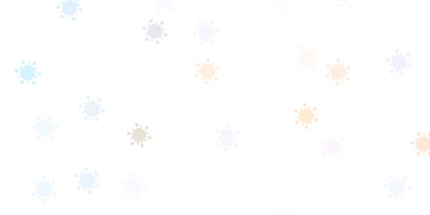 Light purple vector template with flu signs.