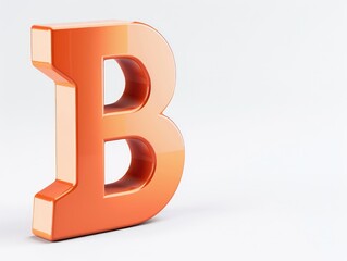 letter B icon, color design, white background