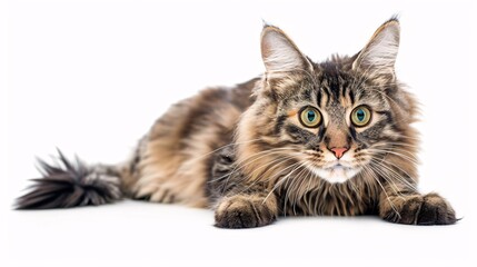 british cat isolated on white