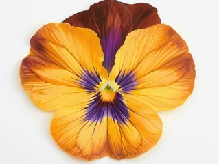 pansy flower on white background