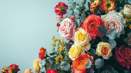 Colorful Colorful Flowers Wallpaper Background