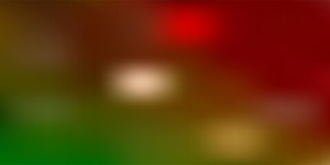 Light green, red vector gradient blur layout.