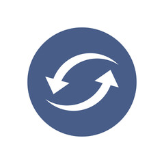 recycle icon , refresh icon vector