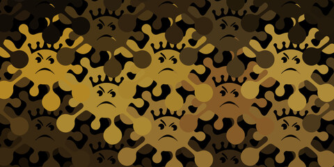 Dark gray vector backdrop with virus symbols.