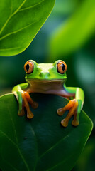 Fototapeta premium Toads and Frogs Image, Pattern Style, For Wallpaper, Desktop Background, Smartphone Cell Phone Case, Computer Screen, Cell Phone Screen, Smartphone Screen, 9:16 Format - PNG