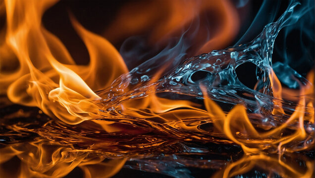 Wallpaper image of burning flames 18
