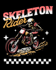 Skull Rider Vector Art, Illustration and Graphic