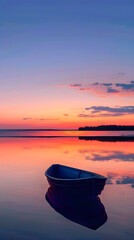 Morning Serenity: A Panoramic Sunrise over a Tranquil Lake