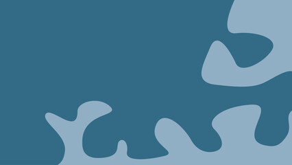 Premium Flat Vector Abstract blue geometric rounded shape background