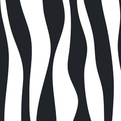 Ninth Abstract minimalist wavy line dark grey. Printable wall art illustration. Zebra line skin background. black and white art monochrome
