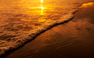 sunset in the sand