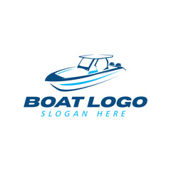 Speed Boat Vector Logo Design template