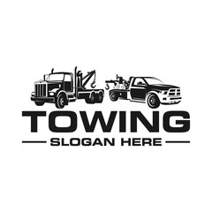 towing logo template, cool logo and very suitable for automotive