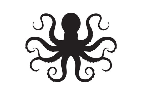 recommend clip art: octopus silhouette vector