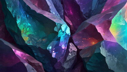 Holographic rock texture background