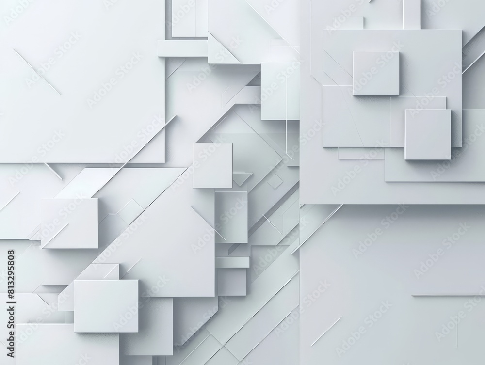 Poster 3d of geometric shapes. abstract background with squares and rectangles.