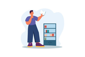 World Book Day Flat Design Illustration