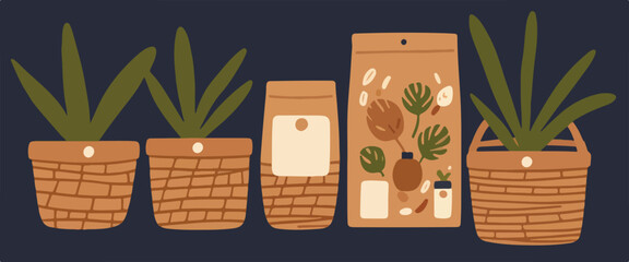 Luxurious Food and Beverage Packaging Design with Rattan Motifs - Design exclusive and elegant packaging using luxurious rattan motifs to appeal to discerning consumers. EPS 10.