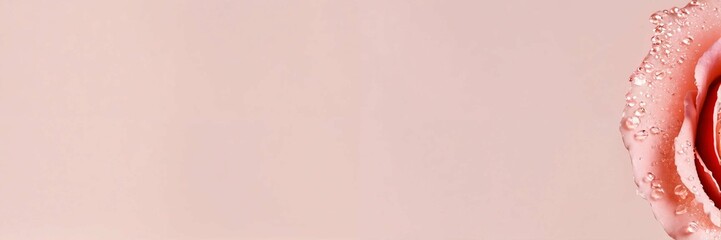 Fototapeta premium close-up of pink rose champagne motion splash
