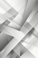 Abstract white and gray geometric shapes background.