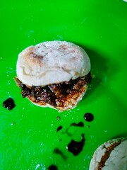 Pempek is a traditional food from the province of South Sumatra Indonesia. The food eaten uses gravy influenced by Chinese culture.