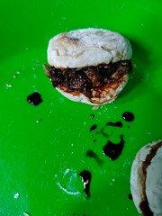 Pempek is a traditional food from the province of South Sumatra Indonesia. The food eaten uses gravy influenced by Chinese culture.