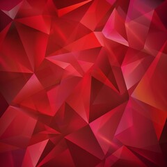 Obraz premium Red abstract polygonal background.