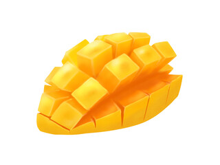 花咲カットしたペリカンマンゴー(フィリピンマンゴー)