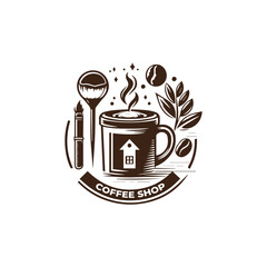 Retro Coffee Shop Logo Design