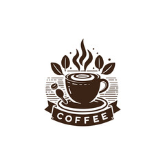 Retro Coffee Shop Logo Design