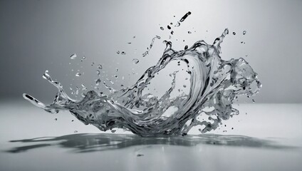 splash isolated on white