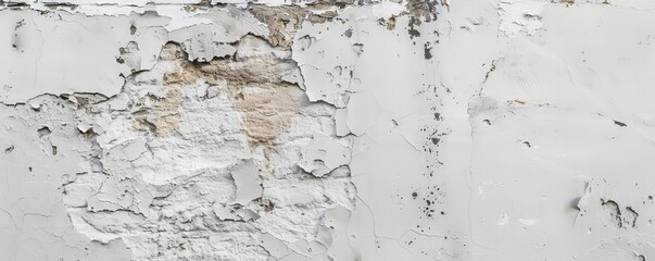 Obraz premium The photo shows white peeling paint on the wall.