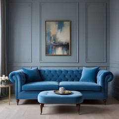 
"Pikaso: Text-to-image blue sofa create two chair."





