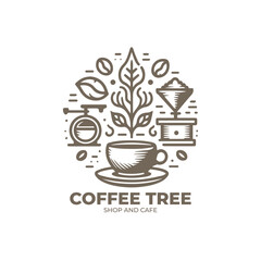 Coffee Shop and Cafe Logo design