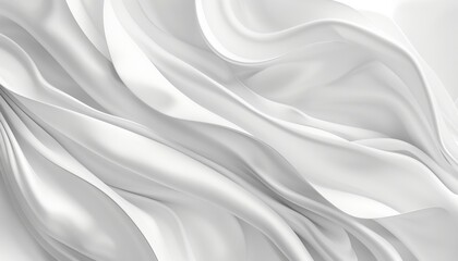 Fototapeta premium White silk drapery.