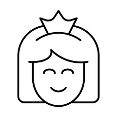 Mom Icon With Thin Line Style