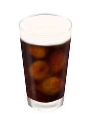 グラスに入ったアイスウィンナーコーヒー