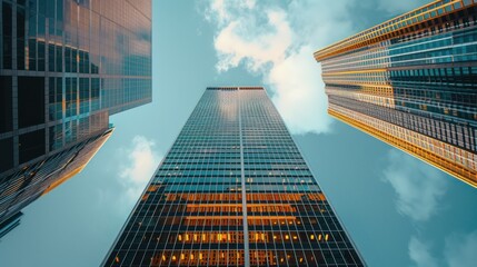 high tower in the city