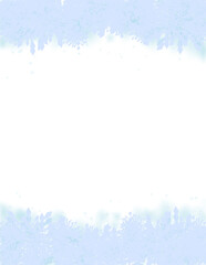 Snowflake frame clipart, ice crystal border