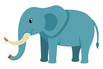 elephant cartoon vector illustration