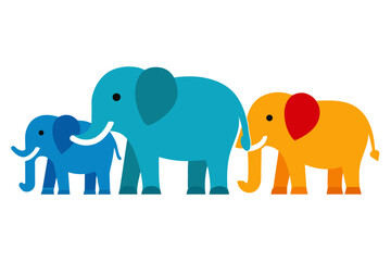 elephant cartoon vector illustration