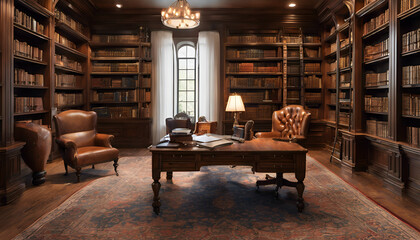 library room with books