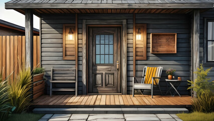 House Hotel Entrance Door Real Estate