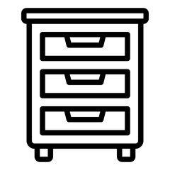 Drawer cabinet icon