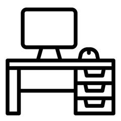 desk monitor icon