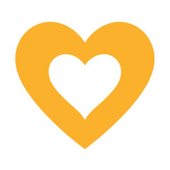 Vector heart shape symbol logo favicon label 