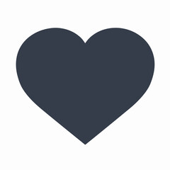 Vector heart shape symbol logo favicon label 