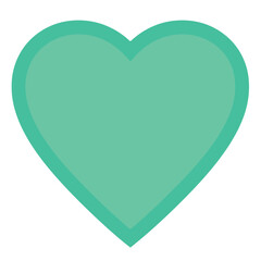 Vector heart shape symbol logo favicon label 