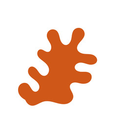 Orange abstract shape vector 